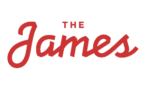The James apartment complex logo