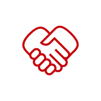 Icon of two hands held mid-handshake
